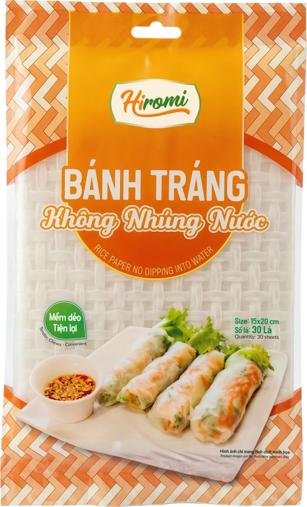 Bánh tráng không nhúng nước vuông Hirromi