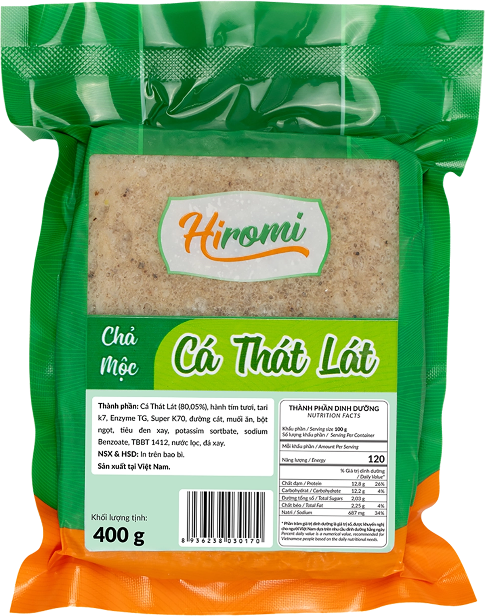 Chả Cá Thác Lác Tươi Mộc 400g