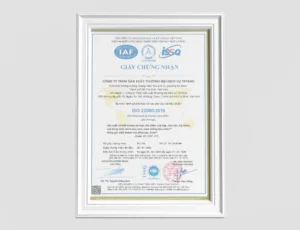 Giấy chứng nhận ISO của TATANO